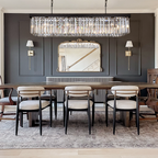 1920s Olion Single-Tier Rectangular Crystal Rod Chandelier