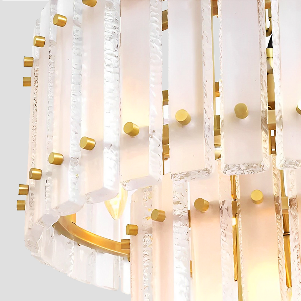 Mara Classical Round Glass Chandelier