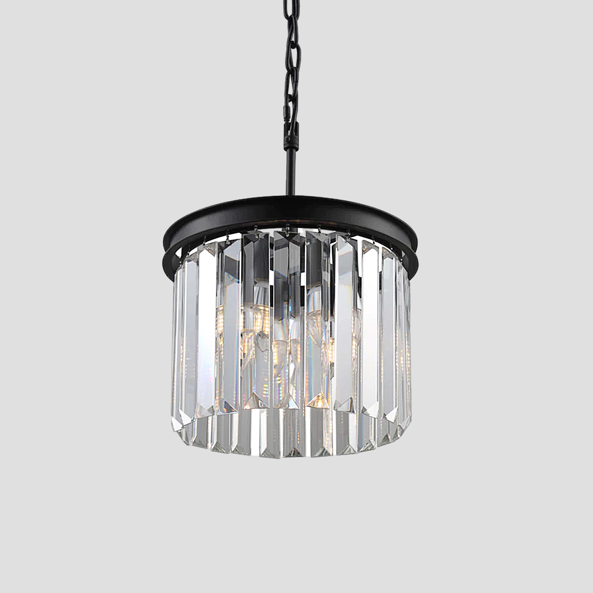 1920s Olion Crystal Round Pendant