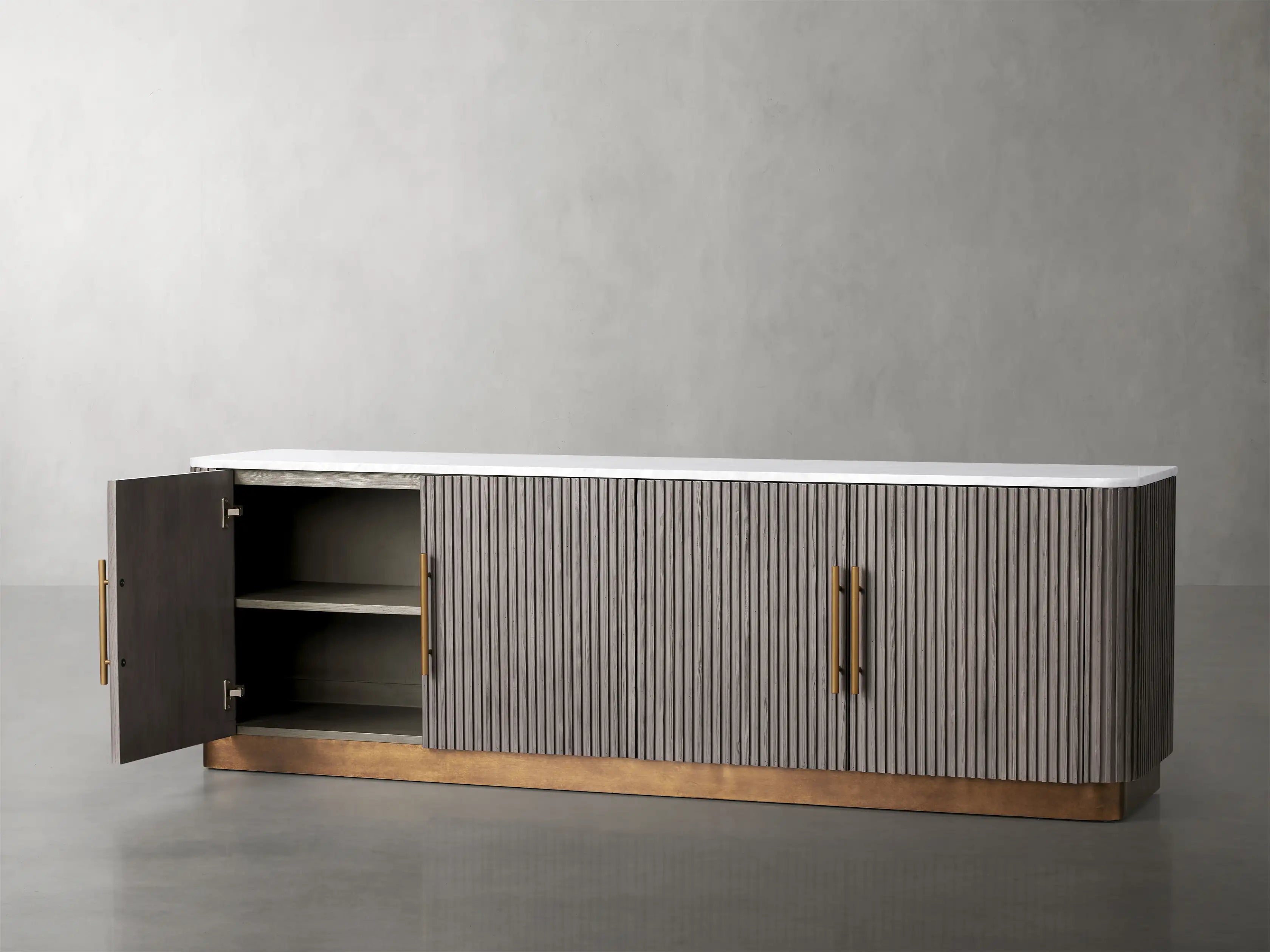Finnley Fluted Media Console