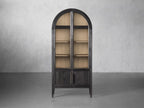 Hattie Glass-Door Oak Cabinet | Modern Farmhouse Design