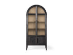 Hattie Glass-Door Oak Cabinet | Modern Farmhouse Design
