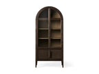 Hattie Glass-Door Oak Cabinet | Modern Farmhouse Design