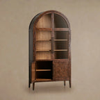 Hattie Burl Glass Cabinet