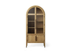 Hattie Glass-Door Oak Cabinet | Modern Farmhouse Design