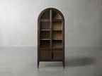 Hattie Glass-Door Oak Cabinet | Modern Farmhouse Design