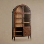 Hattie Burl Glass Cabinet