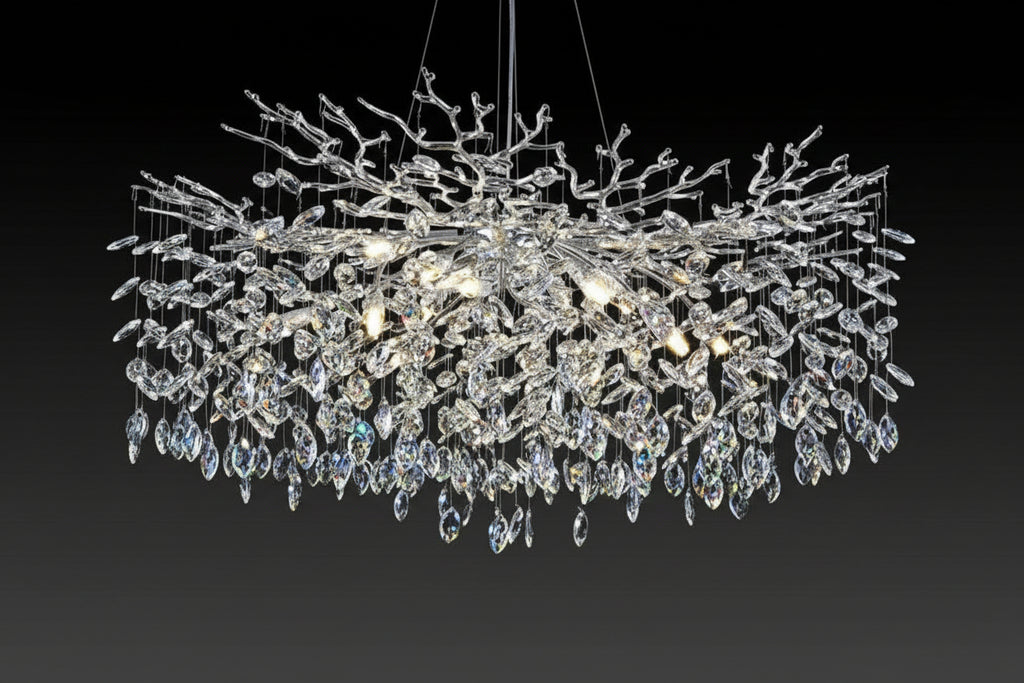 Modern Crystal Tree Branch Chandelier - kimoylights