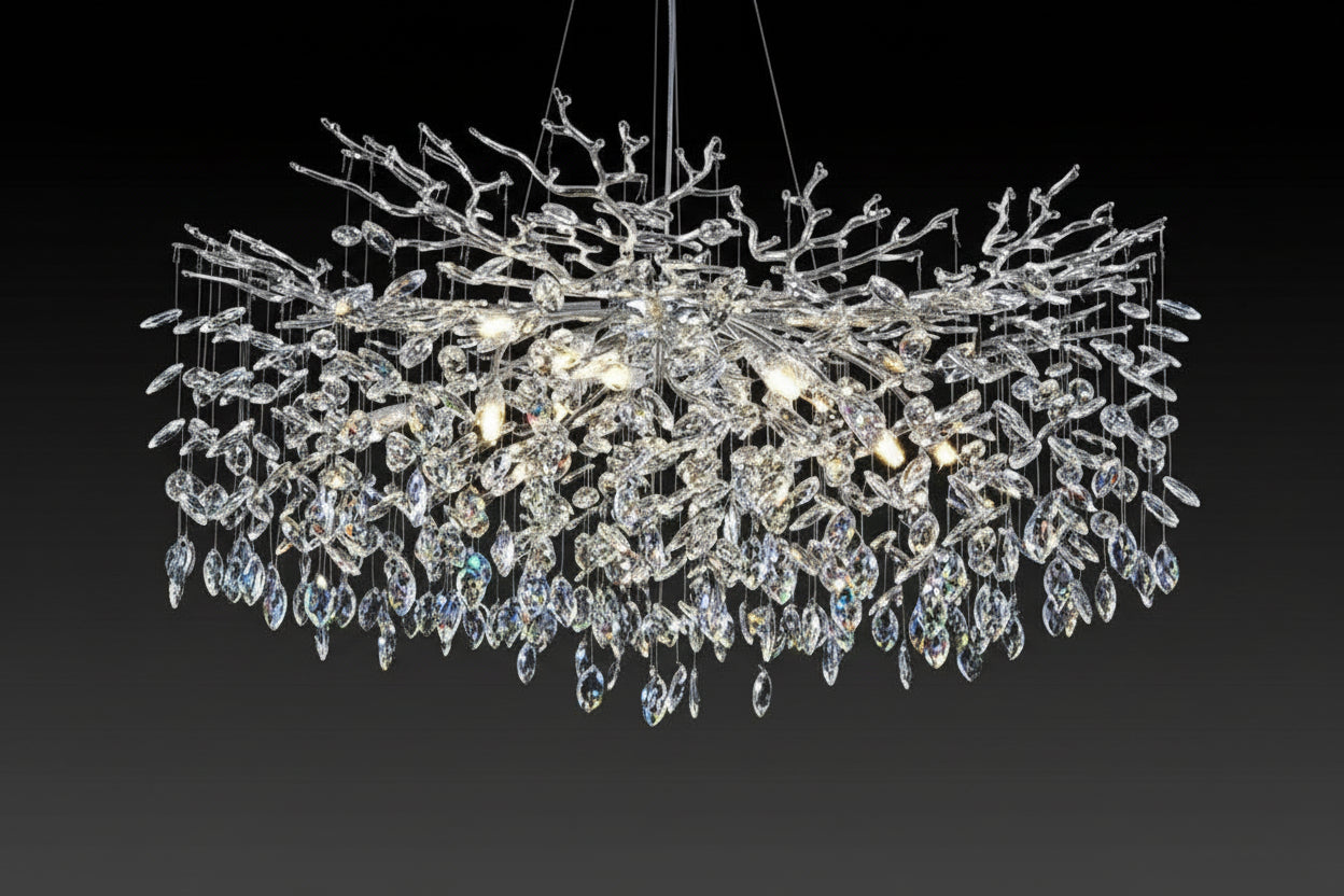Modern Crystal Tree Branch Chandelier - kimoylights