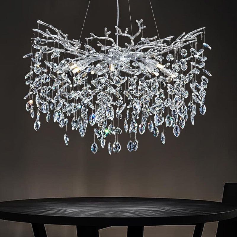 Modern Crystal Tree Branch Chandelier - kimoylights
