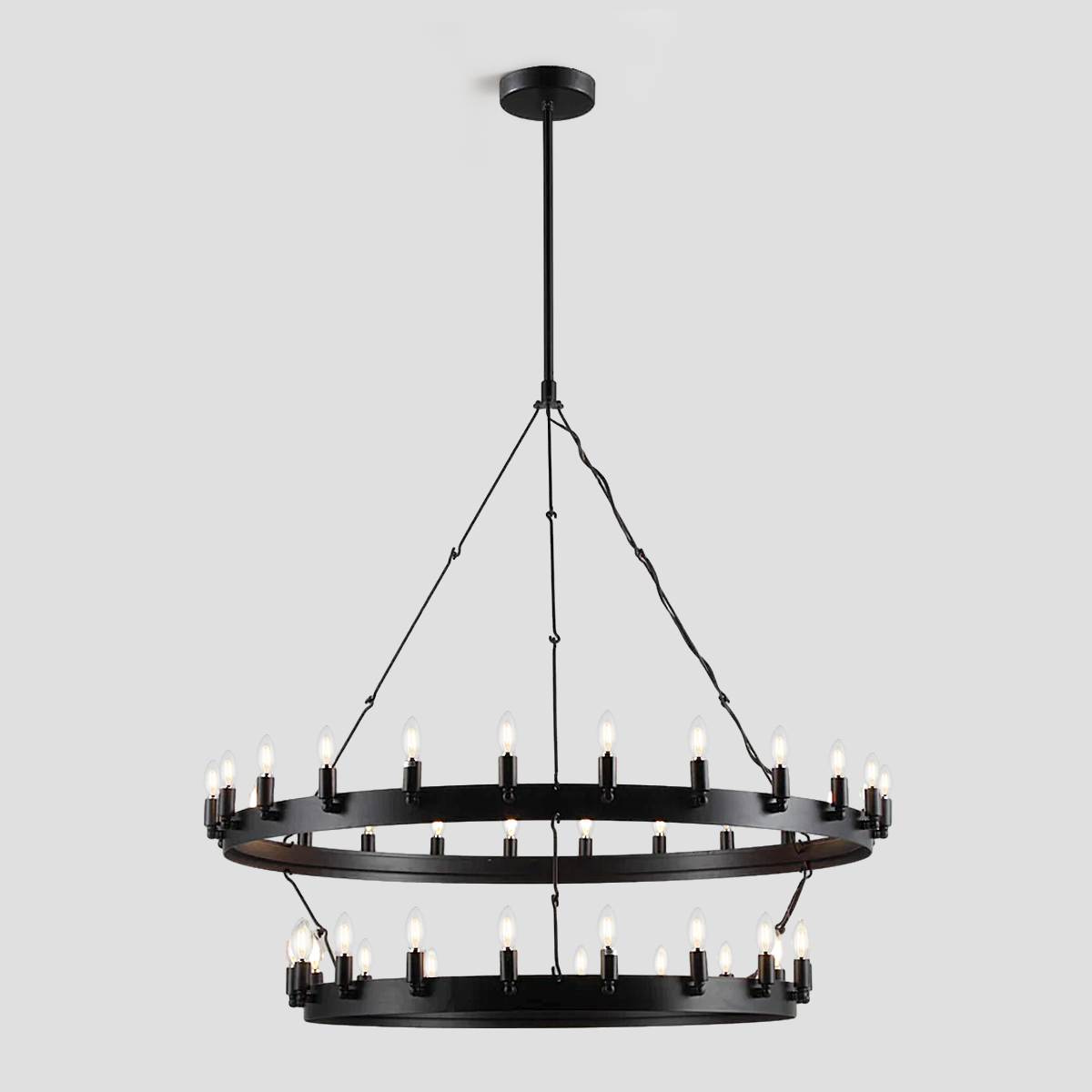 Cereak Round 2-Tier Chandelier