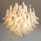 Murano Chandelier – 53 petals – White