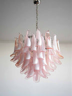 Murano Chandelier – 53 petals – Pink