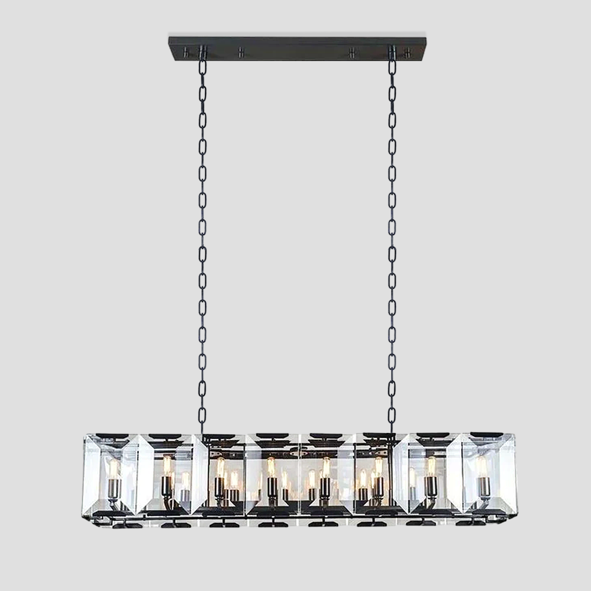 Kiko Crystal Rectangular Chandelier