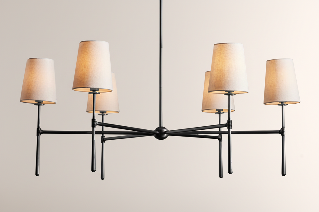 Rhodes Round Chandelier 4/6 Light -kimoylights