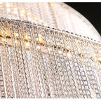 Alisa Luxury Aluminum Chain Tassel Ring Multilayer Chandelier - kimoylights