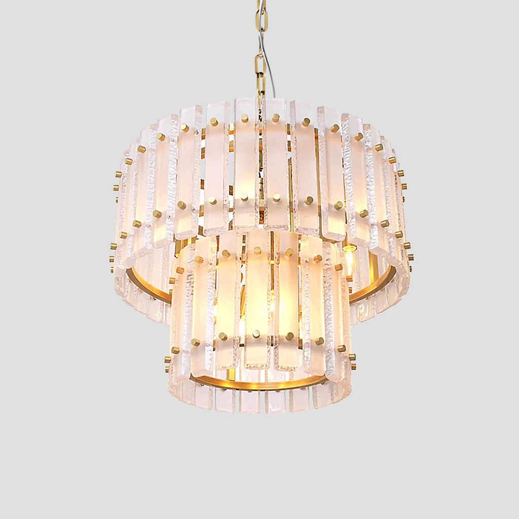 Mara Classical Round Glass Chandelier