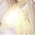 Alisa Luxury Double-Layer Aluminum Chain Tassel Chandelier  - kimoylights