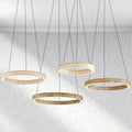 Alabaster StoneGlow Round Chandelier