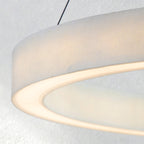 Alabaster StoneGlow Round Chandelier