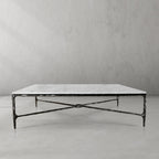 Thaddeus Rectangle Marble Coffee Table