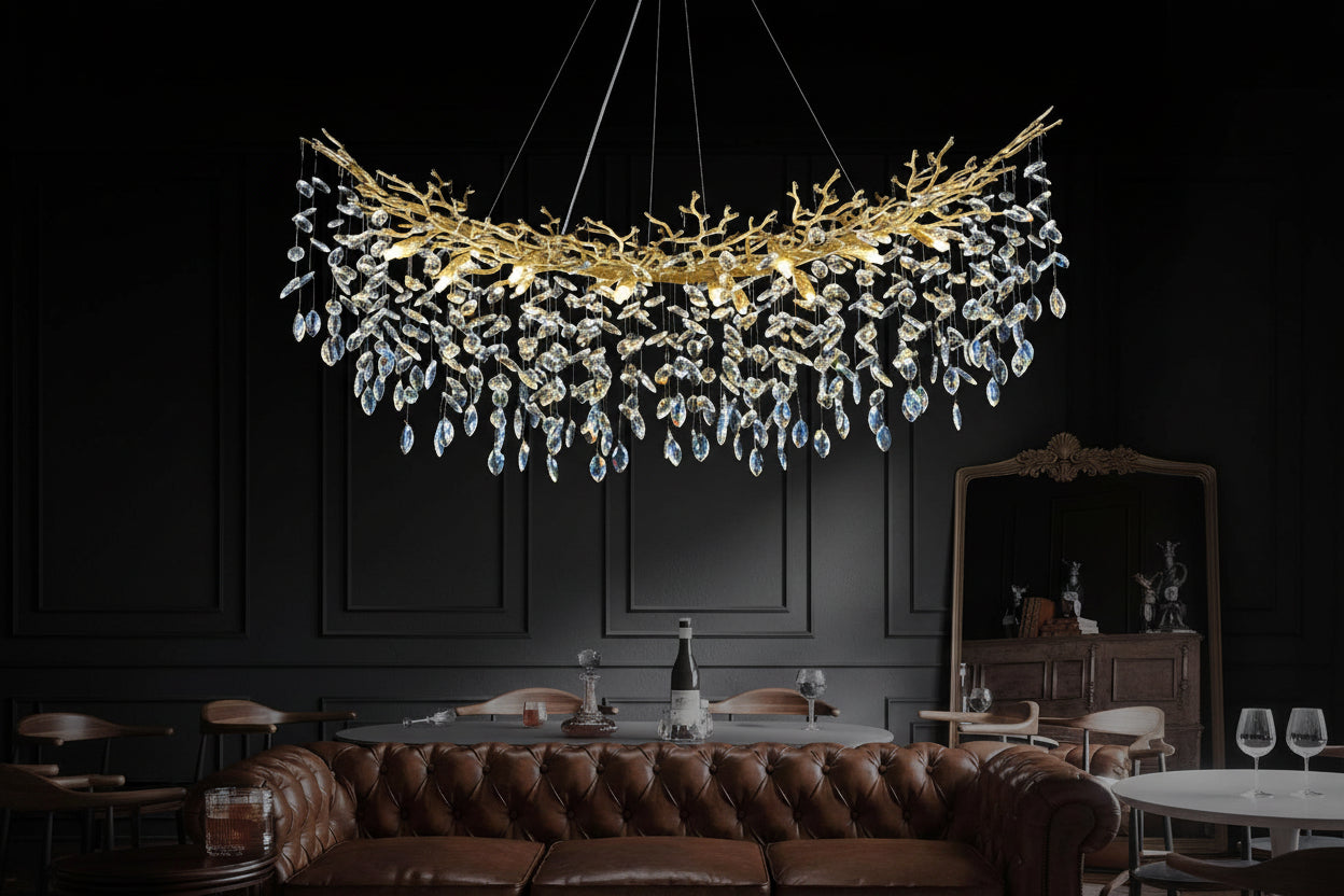 Modern Crystal Tree Branch Chandelier - kimoylights