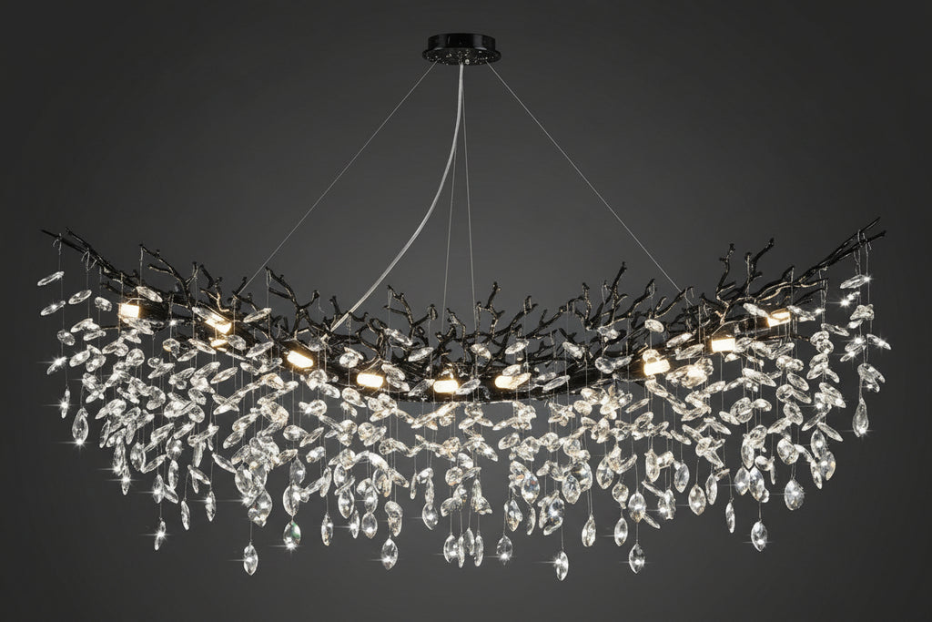 Modern Crystal Tree Branch Chandelier -kimoylights