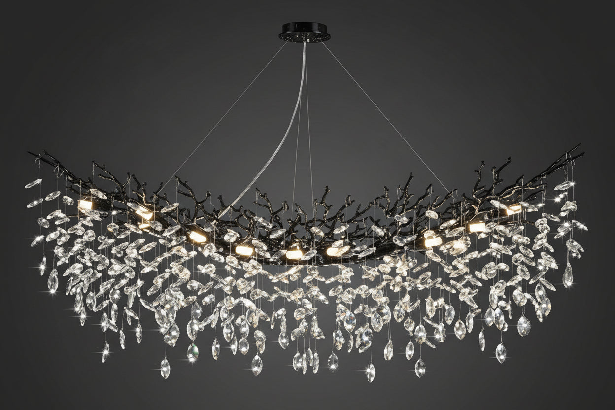 Modern Crystal Tree Branch Chandelier -kimoylights