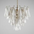 Murano chandelier 57 rondini lattimo