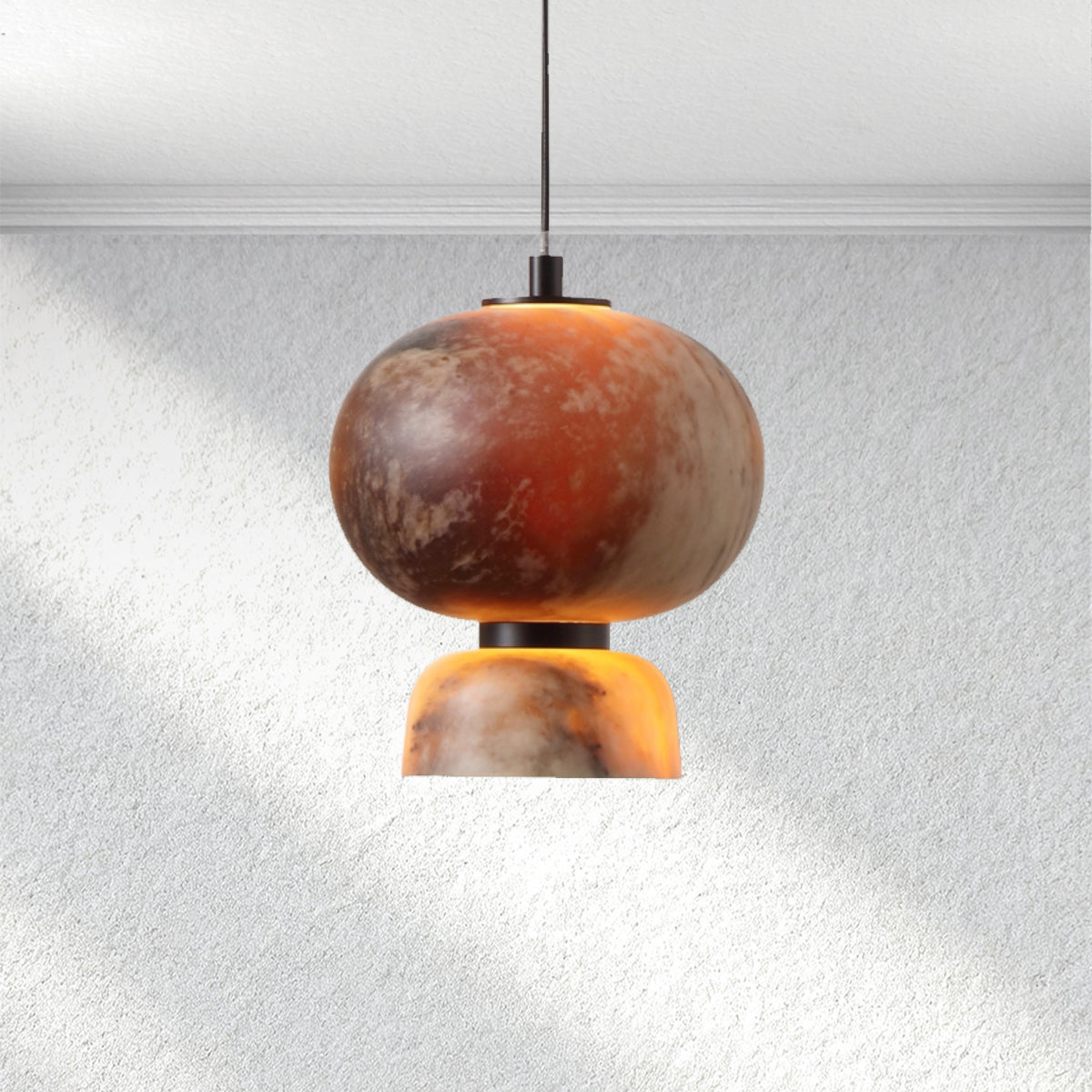 Carey Eterna Alabaster Pendant – Large Circle