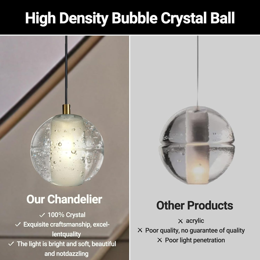 Pearl Ball 14-Light High Ceiling Chandelier
