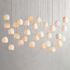 Arica Alabaster Rectangular Chandelier