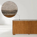 Kensley 4-Door Sideboard, Grey Emperador Marble
