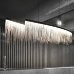 Alisa Luxury Length Chain Tassel Chandelier - kimoylights