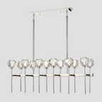 Kelly Clear Glass Linear Chandelier