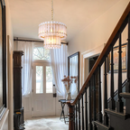 Mara Classical Round Glass Chandelier