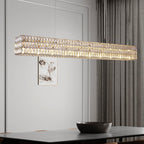 Modern K9 Crystal Round/Rectangular Chandelier 32" 61" - kimoylights