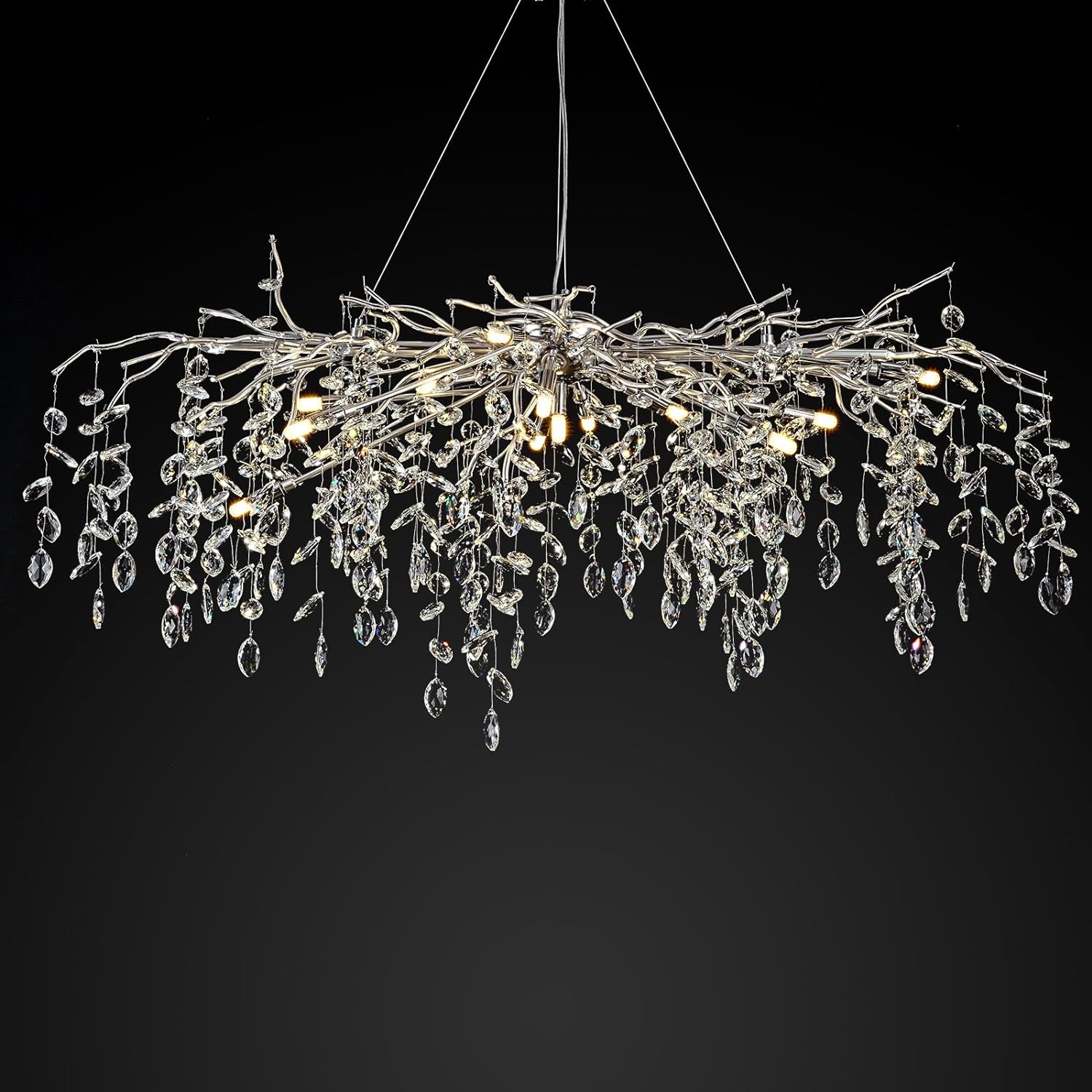 Modern Ice Eyes Tree Branch Chandelier for All rooms 47" - kimoylights