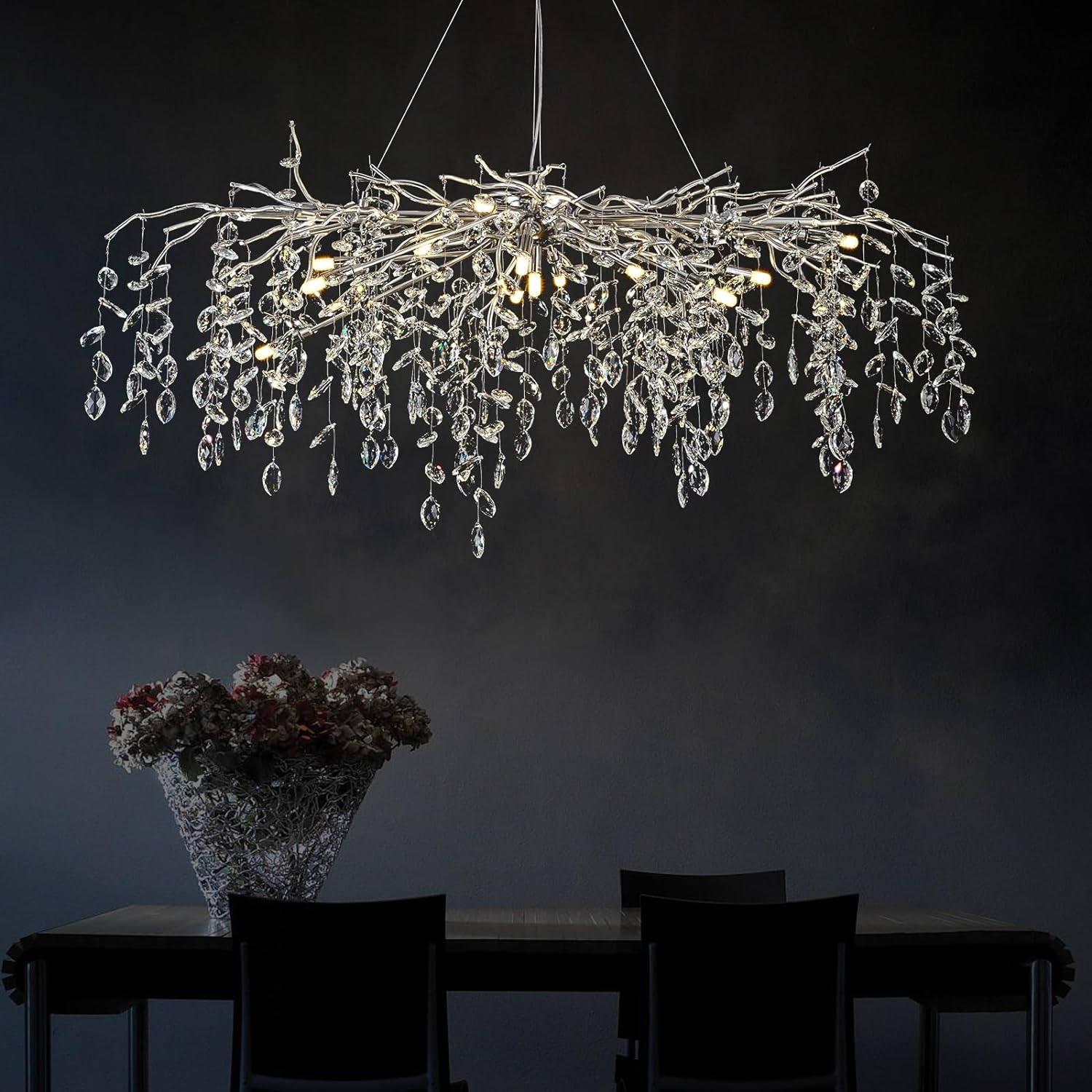 Modern Ice Eyes Tree Branch Chandelier for All rooms 47"-kimoylights