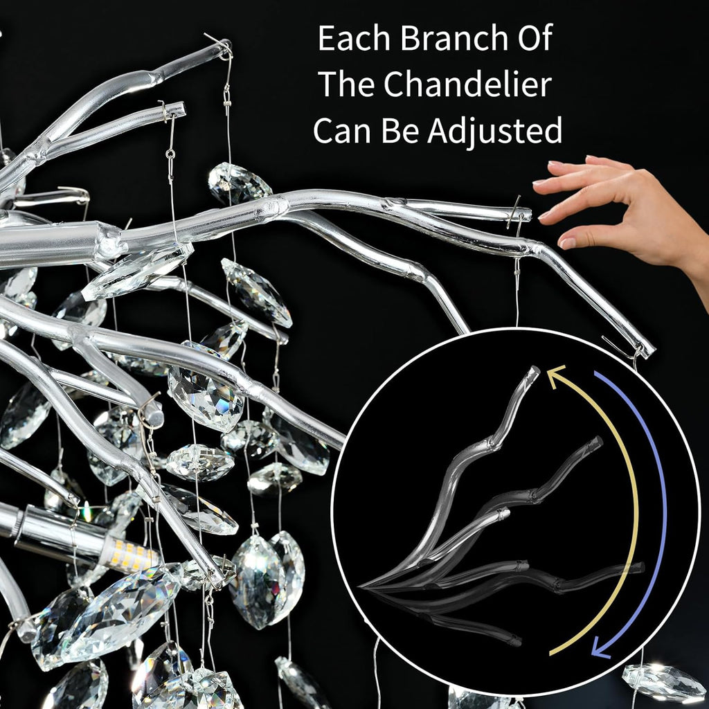Modern Ice Eyes Tree Branch Chandelier for All rooms 47" - kimoylights