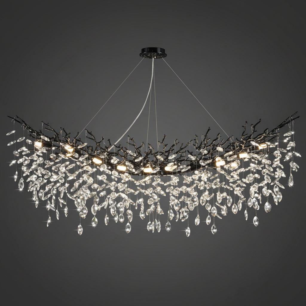 Modern Crystal Tree Branch Chandelier - kimoylights