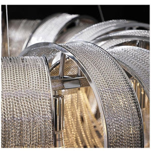 Alisa Luxury Aluminum Chain Tassel Chandelier  - kimoylights