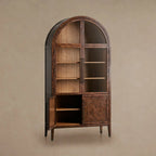 Hattie Burl Glass Cabinet
