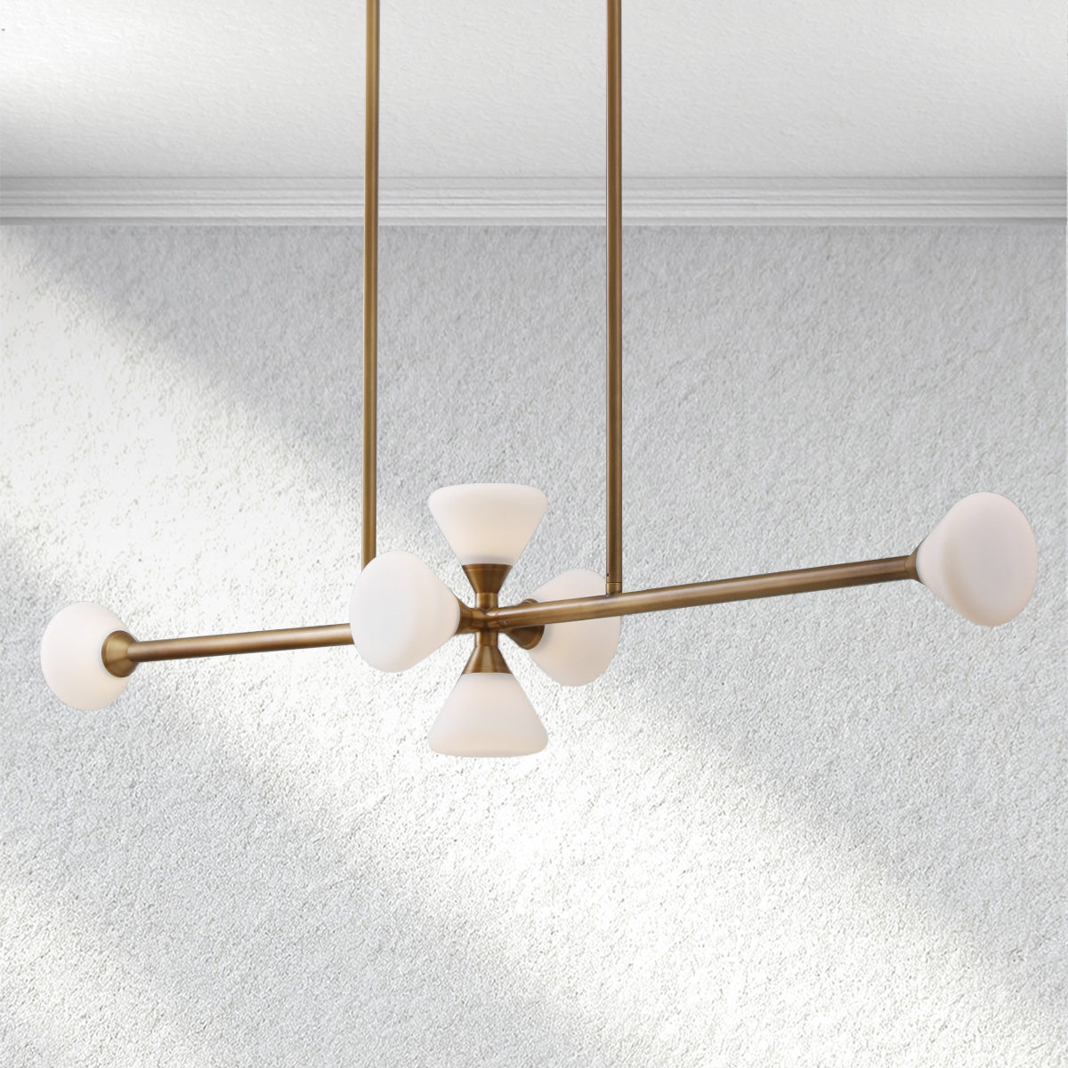 Opaline Linear Chandelier
