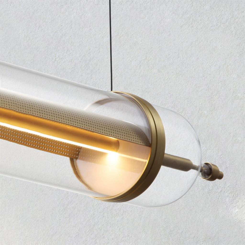 Ethereal Linear Glass Chandelier
