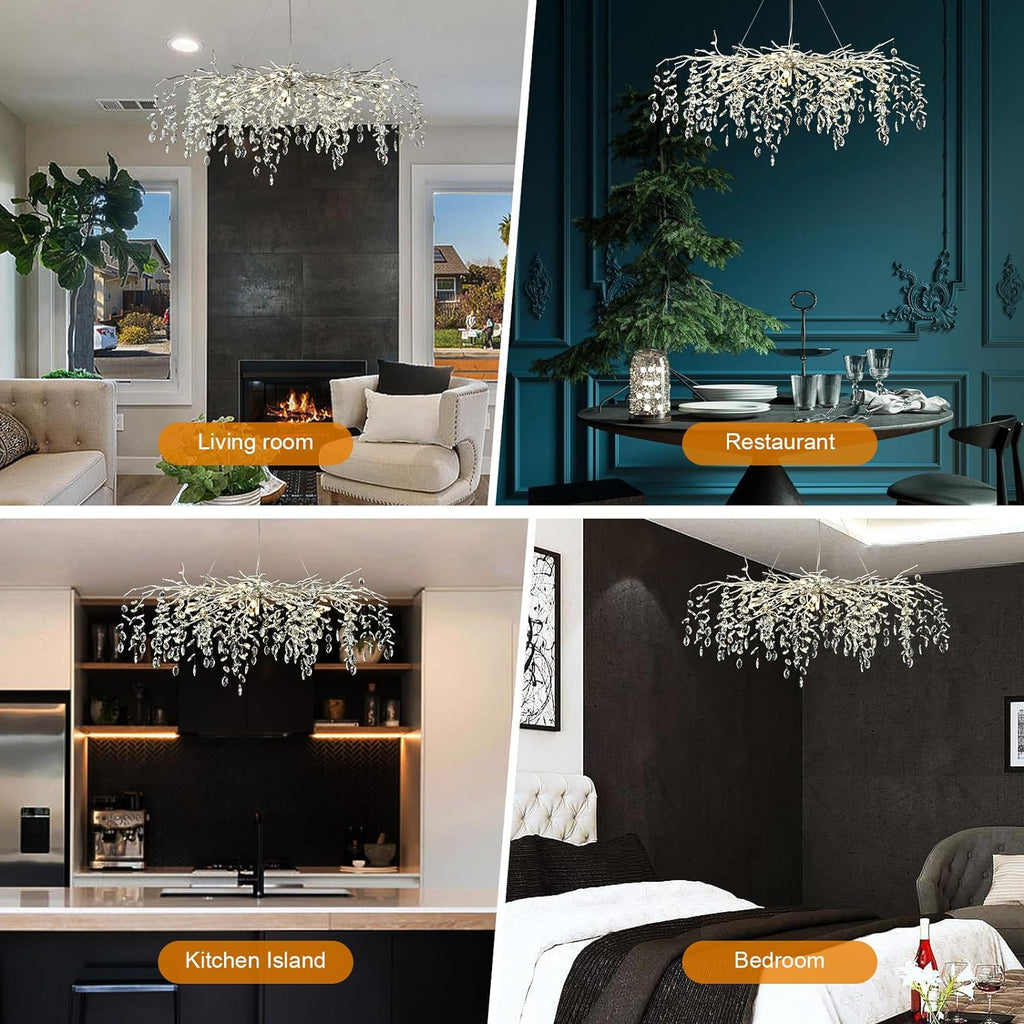 Modern Ice Eyes Tree Branch Chandelier for All rooms 47" - kimoylights