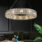 Modern K9 Crystal Round/Rectangular Chandelier 32" 61" - kimoylights