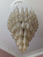 Murano Chandelier 75 Drops Amber