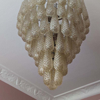 Murano Chandelier 75 Drops Amber