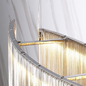 Alisa Luxury Length Chain Tassel Chandelier - kimoylights
